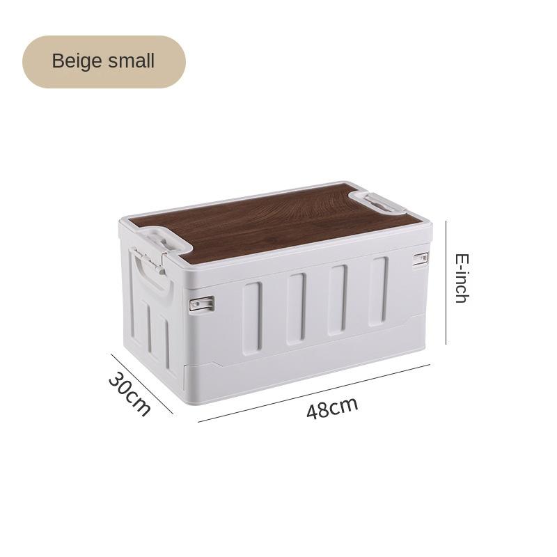 Складной ящик для хранения на открытом воздухе, большой передвижной, может сидеть, толстый ящик для хранения в кемпинговом автомобиле/кухне, резервное хранилище для кемпингового автомобиля 35L White