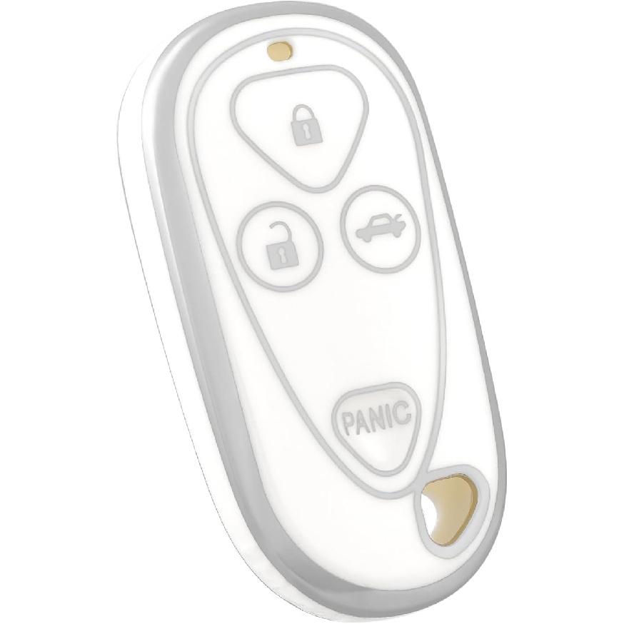 for Acura Key Fob Cover, Soft TPU Protection Key Fob Case Compatible with Acura CL EL RL TL TSX RSX Smart Car Key Accessories (Silver Blue)