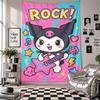 Wall TapestryKuromi Art Hanging Cloth Decorative Background Cover for Room Decoration
