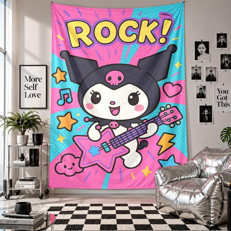 Wall TapestryKuromi Art Hanging Cloth Decorative Background Cover for Room Decoration
