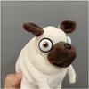 1pc 13cm Pig The Elf Fat Pug Plush Toys Kawaii Sitting Pug Dogs Toy Stuffed Dolls for Kids Children Birthday Gift Dolls