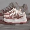 Zapatos de Mujer Otoño e Invierno Suela Gruesa Aumentados Zapatos Blancos Moda Casual Americana Zapatos de Mujer