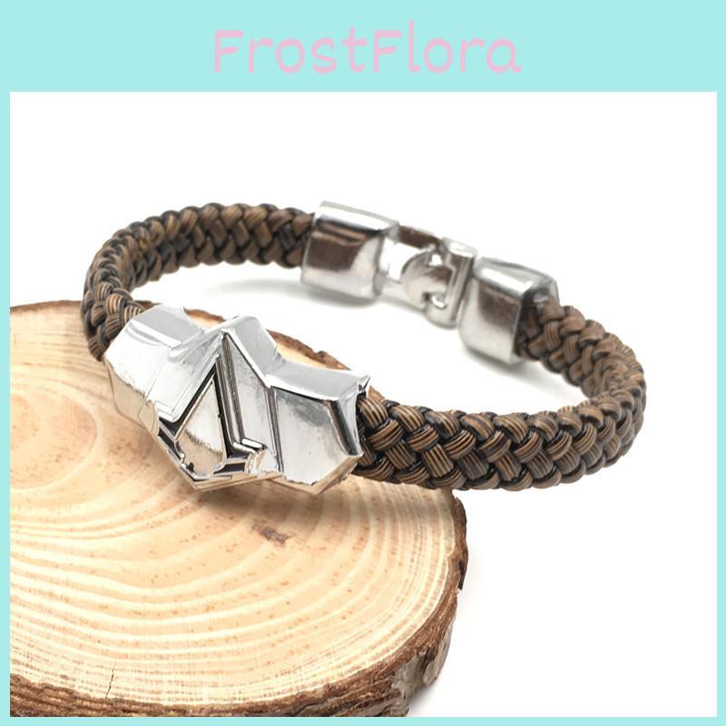 Naruto Anime Ninja Unisex Alloy Bracelet Electroplated Leaf Design Fan Collectible Travel Souvenir Corporate Gift