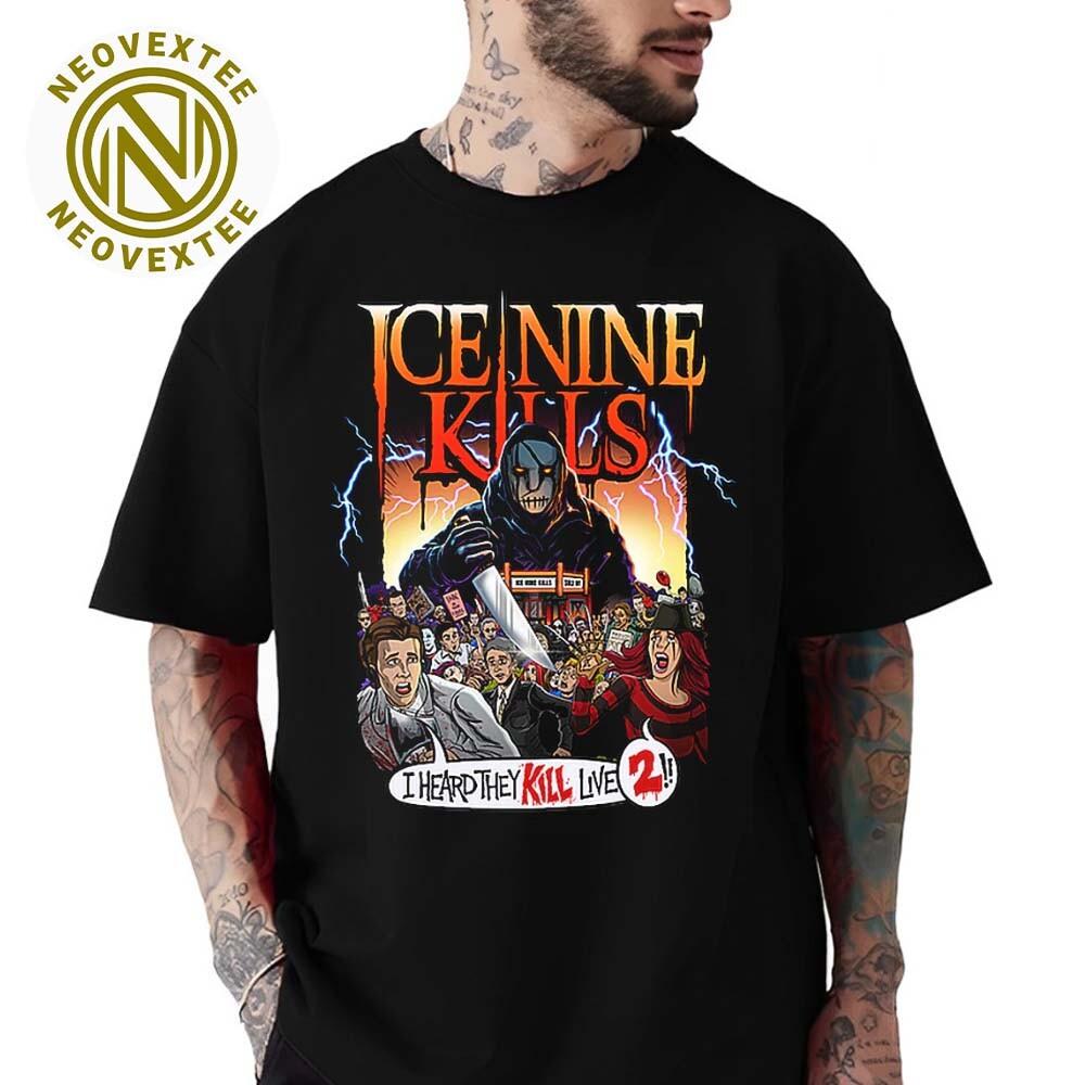 Ice Nine Kills Crowd Killer I Heard They Kill Live 2 Vintage T-Shirt Unisex T-Shirt XL