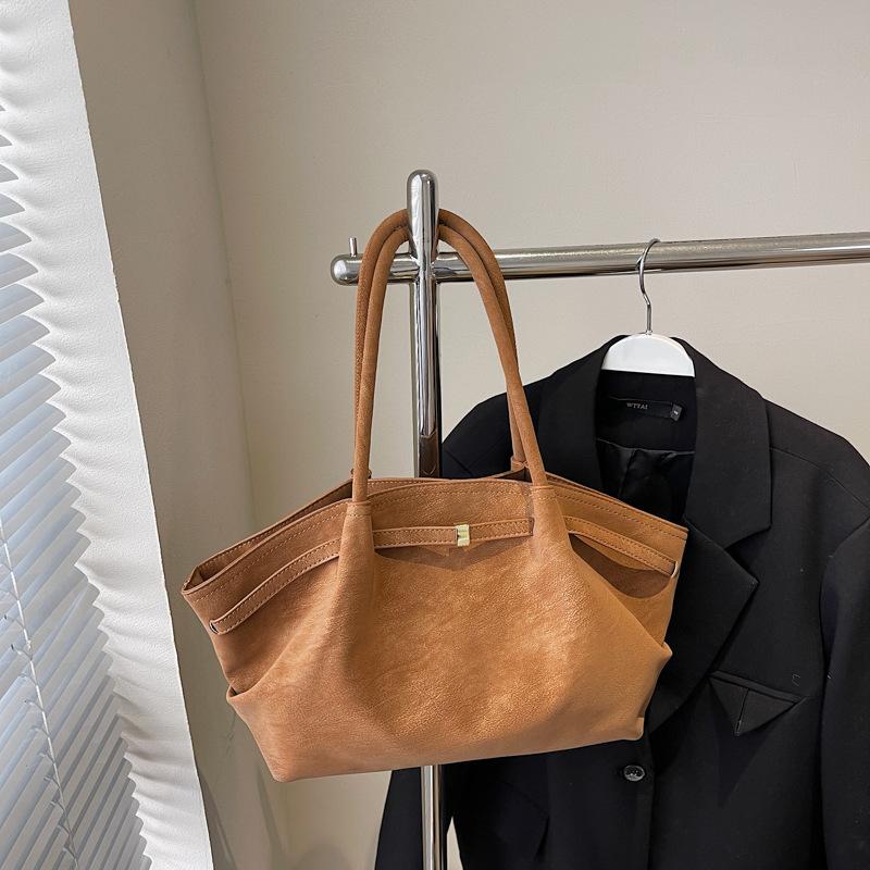 Retro Wildleder Handtasche Tasche Damen Herbst und Winter neu Koreanische Version Nische Pendeln Großraum Schultertasche