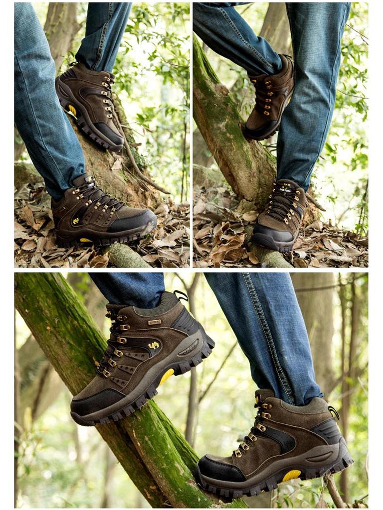 Unisexové turistické boty s vysokým svrškem: Podzimní/Zimní Venkovní Horolezecká a Terénní Sportovní Obuv