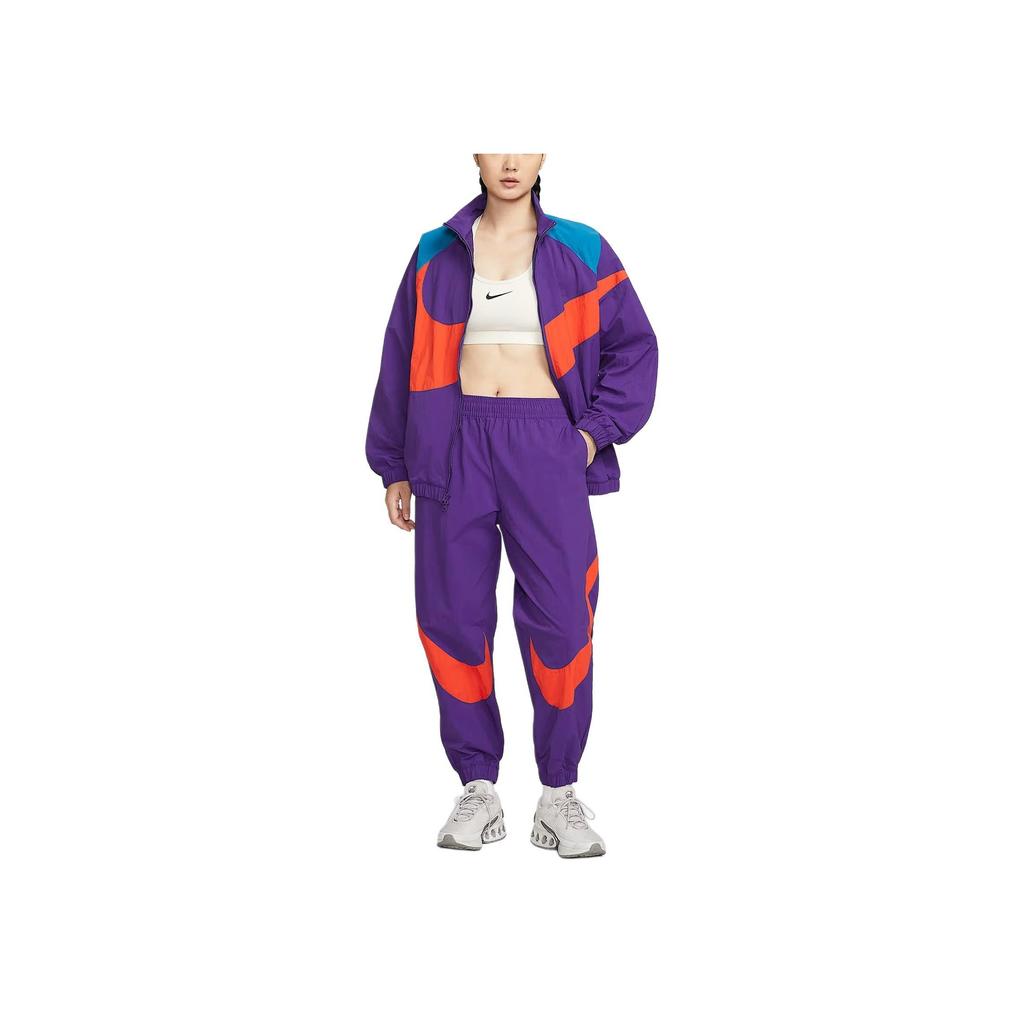 Nike Swoosh Μόδα Μεγάλο Λογότυπο Πλεκτό Παντελόνι με Μανσέτα Casual Παντελόνι Γυναικείο παντελόνι HV2358-547