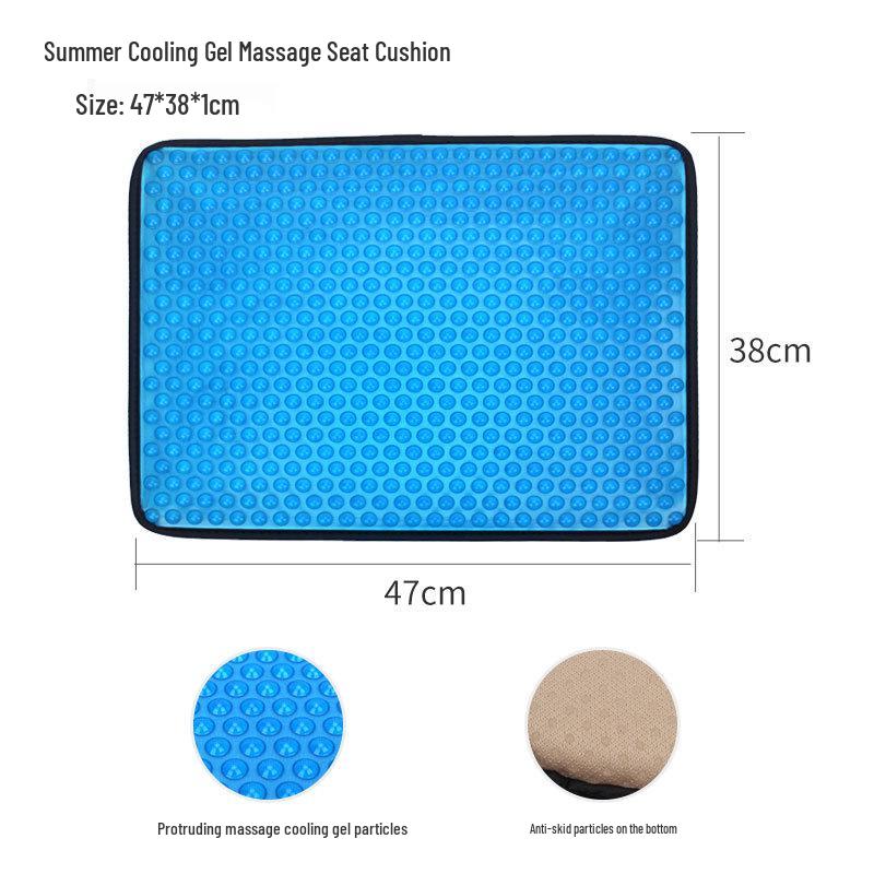 

Летняя гелевая подушка для сиденья со льдом для автомобиля, офиса и дома 47x38x1 cm королевский синий