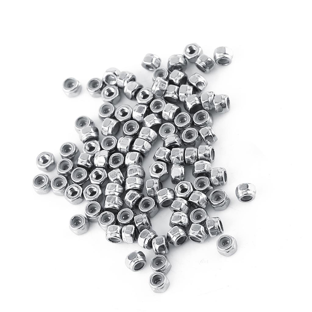 M2 M12 Stainless Steel SS304 Locknut Hex Nut Hexagon Locknuts with Nylon Insert