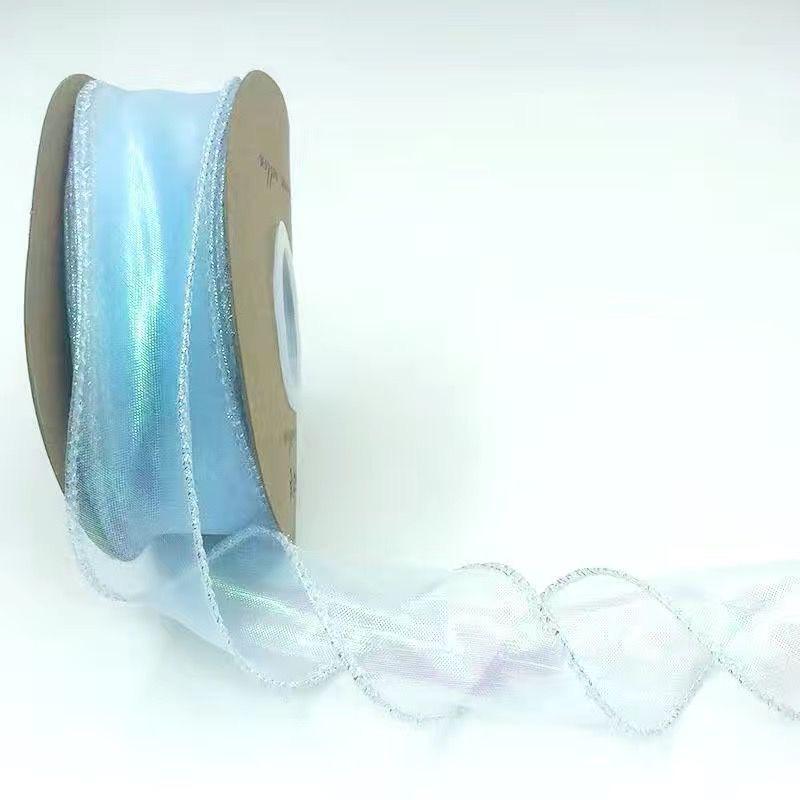 

Лента из пряжи «Рыбий хвост» с цветочным бантом для волос и аксессуаром для букета