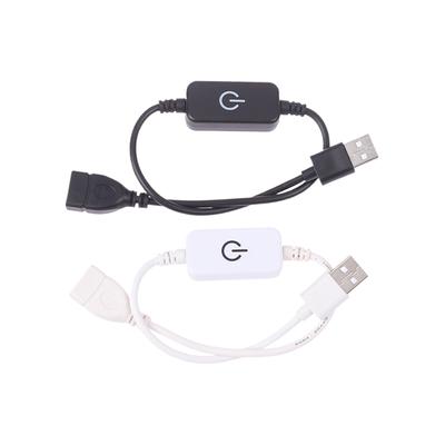 DC 5V Usb Led Inline Touch Dimming Switch 30Cm Buton Pornit Oprit Cablu Prelungitor Cablu Dimer pentru bandă LED de o singură culoare