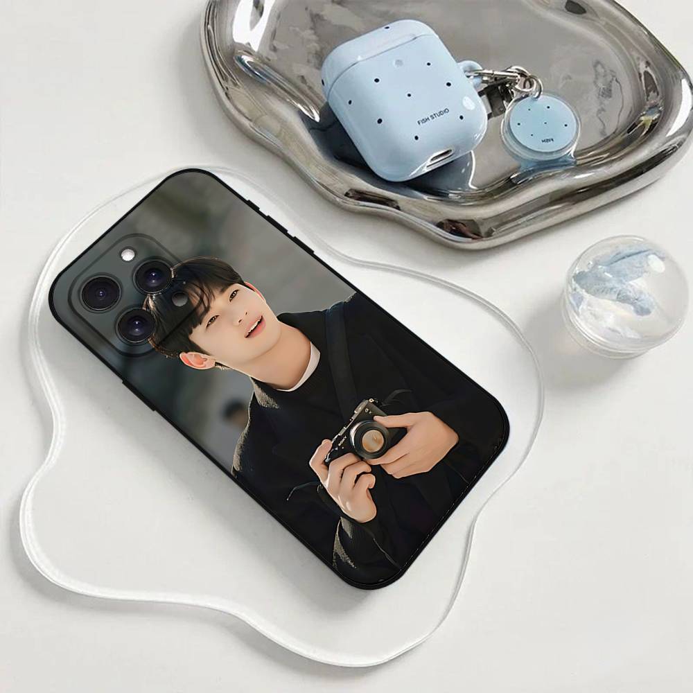 Actor K-Kim Soo H-Hyun Phone Case Phone Case For Iphone 17 16 15 11 13 14 Pro Max X Xr Xs Max 12mini Black Shell Cover Case