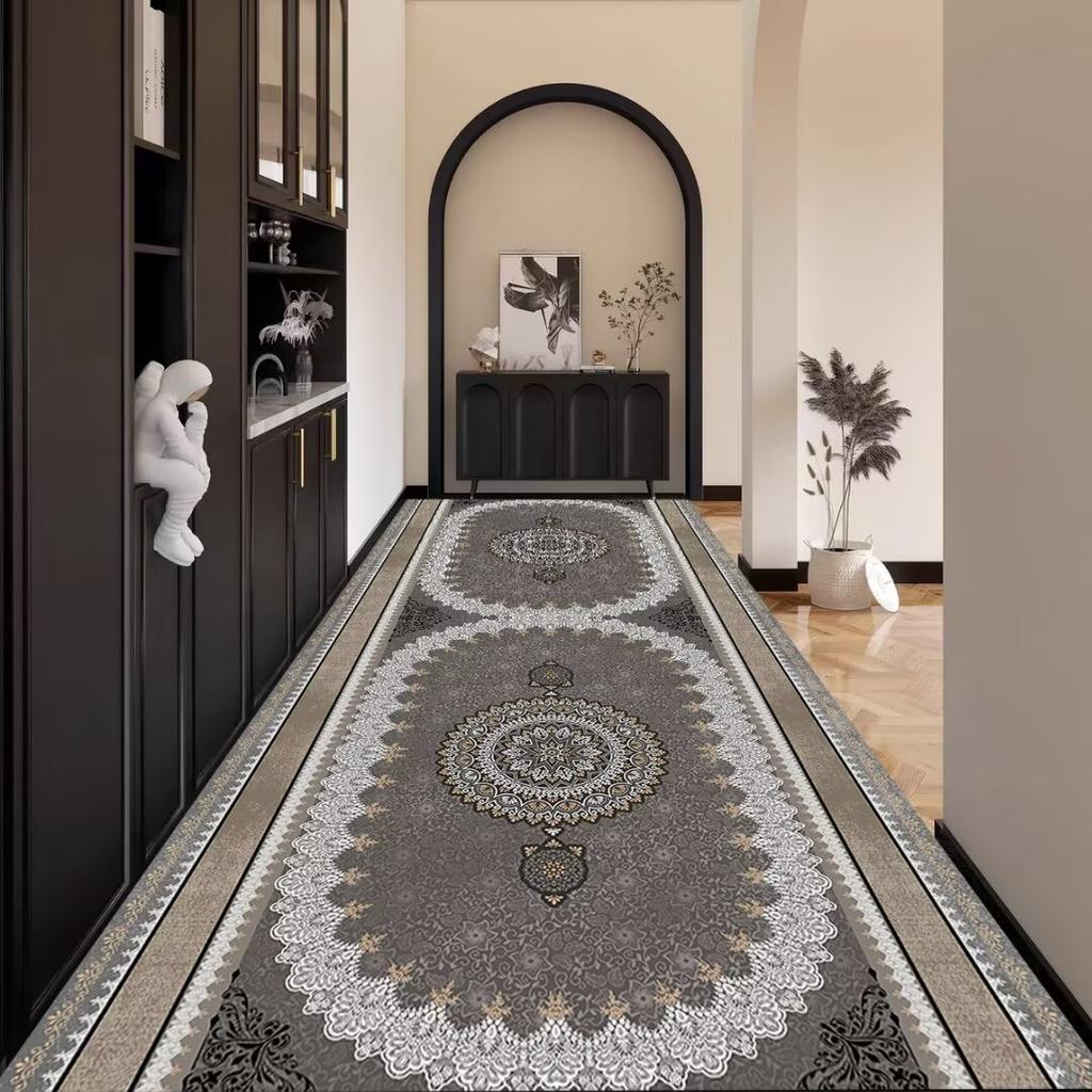 Persian Corridor Carpet Retro Decoration Home Hall Passageway Runner Rug Non-slip Stairway Carpets Customizable Luxury Aisle Mat