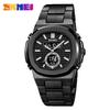 Luxury Men Watch Male Quartz Wristwatch Classic Black Gold Stainless Steel Band Simple Reloj Business Man Sports Calendar Clock