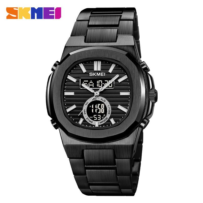 Luxury Men Watch Male Quartz Wristwatch Classic Black Gold Stainless Steel Band Simple Reloj Business Man Sports Calendar Clock