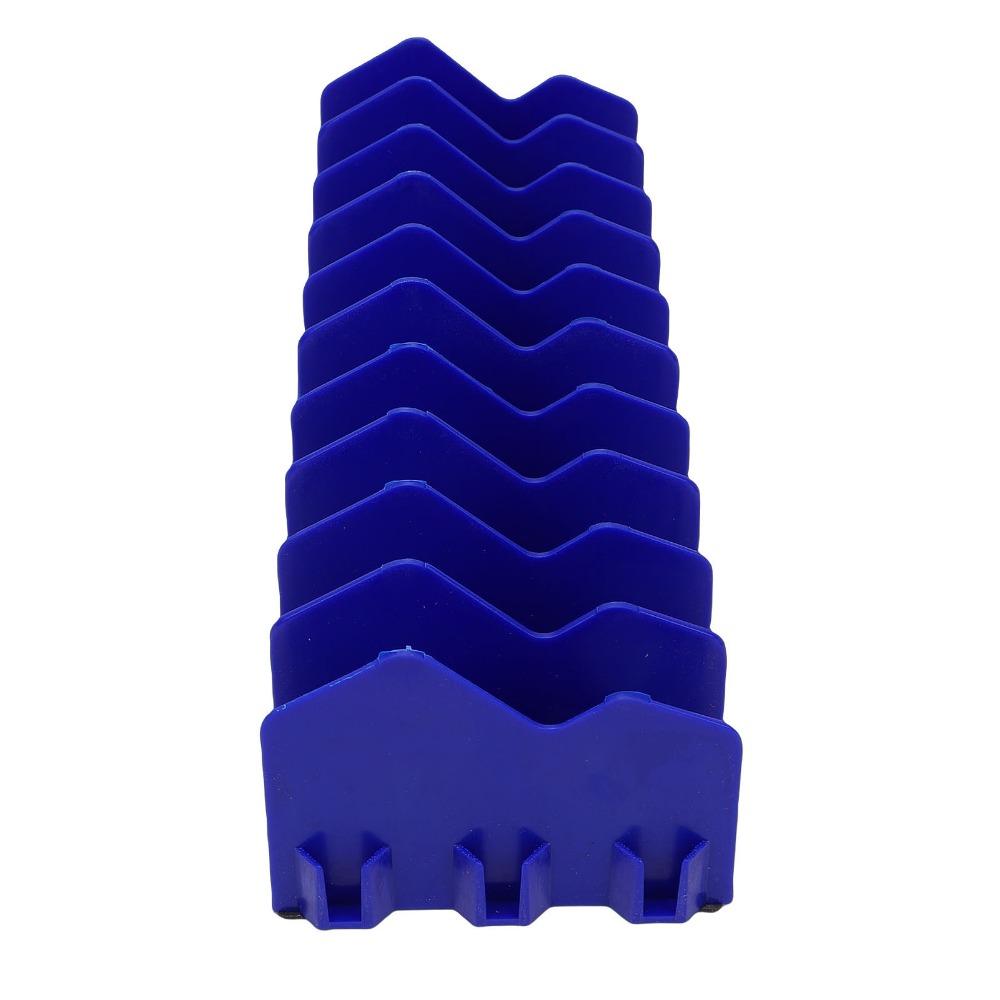 4pcs 10 Slot Pliers Organizer Rack Blue Tool Organizer Rack Non-Slip Pliers Holder Tool Box Drawer