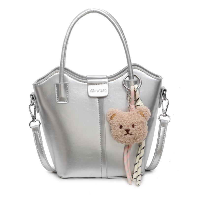 Solid Color Handbag Women's New Fashion Casual Commuter Shoulder Messenger Bag