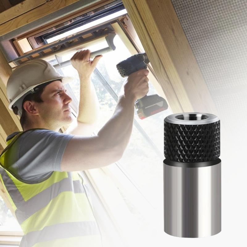 Lightweight Alloy Steel Drill Adapter Joint Attachment for Woodworkers Furniture Manufacturing Workshop And Repair Tasks
