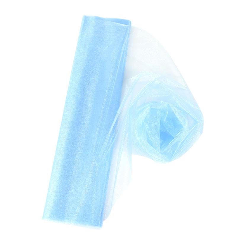 5/10M Organza Roll Fabric Sheer Crystal Tulle Roll Wedding Birthday Party Backdrop Decoration DIY Yarn Chair Sashes Baby Shower