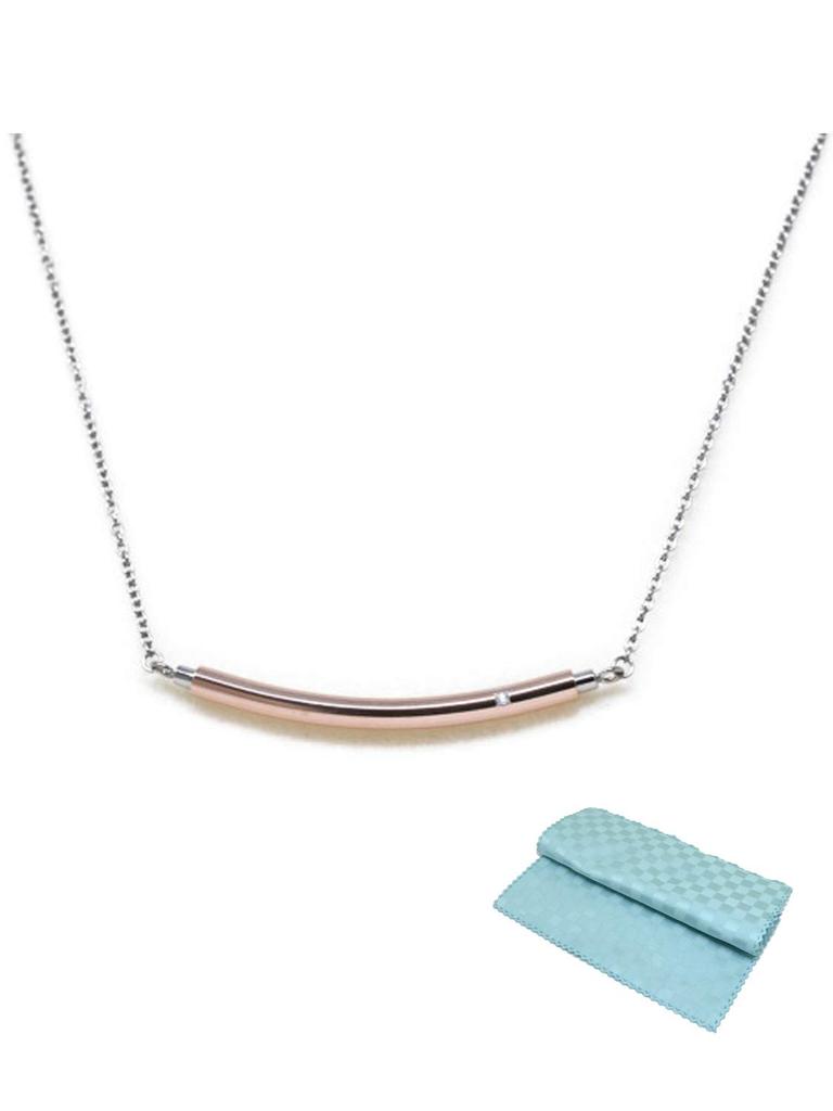 Phiten Fefe Titanium Necklace Phiten Pink Gold Ladies 44 Set and Kotobuki Jewelry Polishing [Fefe] Fe-fe Women's [Set] 2-piece (necklace Cloth)