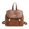 High Value Retro Backpack Women's 2025 New Fashion Temperament Commuter Travel Bag American Locomotive Backpack Tide