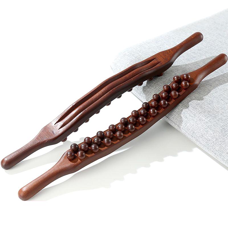 37 Perline Universale Massaggio Schiena Tendini Raschiamento Bastone Punto Trattamento Gua Sha Rilassamento Terapia Strumento Massaggiatore Addominale(Plastica)