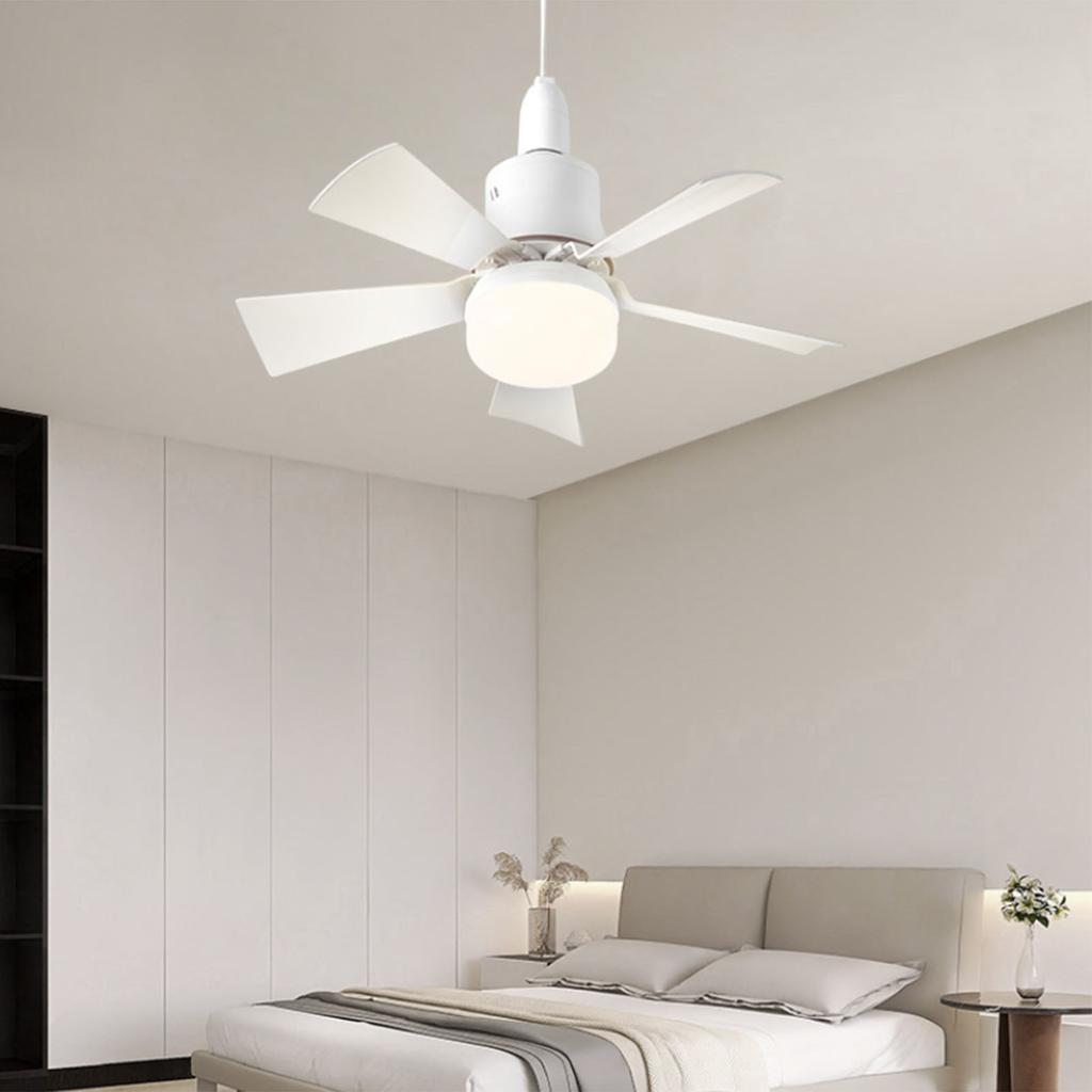 Ceiling Fan Light 3000K To 6500K   Brightness 3 Wind Speeds 3 Timers E26 Socket Light with Fan