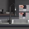 Black Pull Out Kitchen Faucet Single Hole Spout Kitchen Sink Mixer Tap Sprayer Head Hot Cold Tap Mixer
