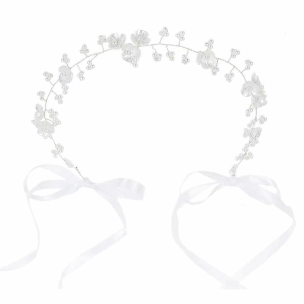 Pearls Wedding Headband Sparkling Wedding Hair Accessories Bride Crown Tiaras Holiday Celebration серебряный
