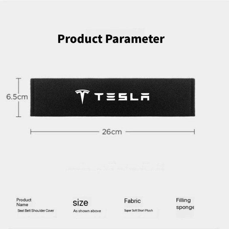 2Pcs Tesla Model Y  3 X  S Car Safety Belt Cover Adjustable Seat Belt Cover for Auto Accessories