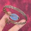 Aquamarine Cuff Bracelet Copper Wire Wrapped Gemstone Bangle Adjustable Cuff Bracelet Handmade Wire Wrap Jewelry Gifts for Him Dainty Bangle