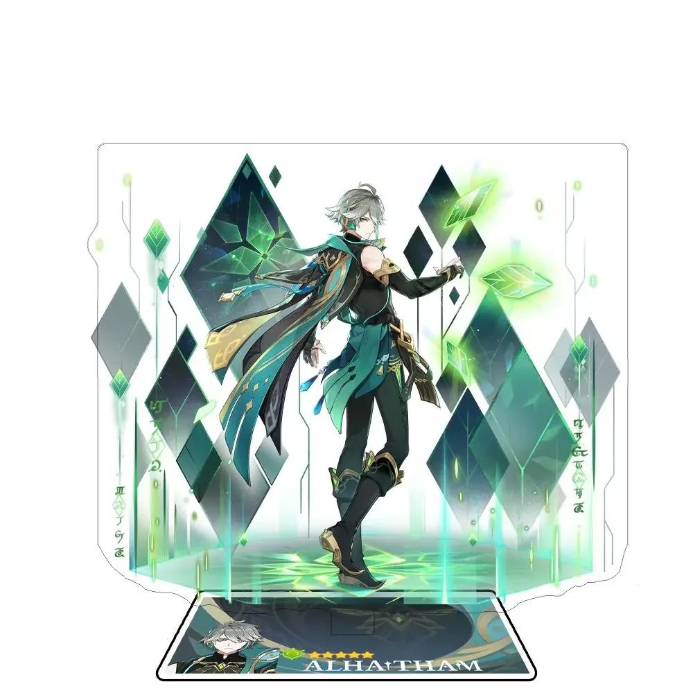 Anime Figure Impact Wanderer Nahida Cyno Yelan Acrylic Stand Model Plate Desk Decor Standing Sign Fans Gift
