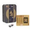 Conjunto de Cartas de Mahjong e Poker de Viagem em PVC Dourado Fosco