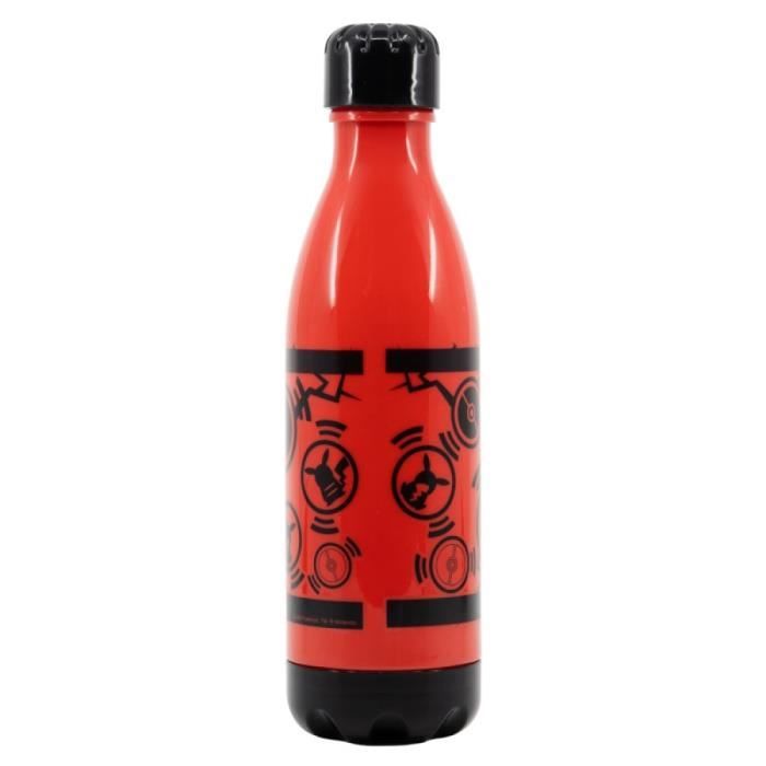Gourde - Pokémon - rojo y negro - 660 ml - Sans BPA - Multisport