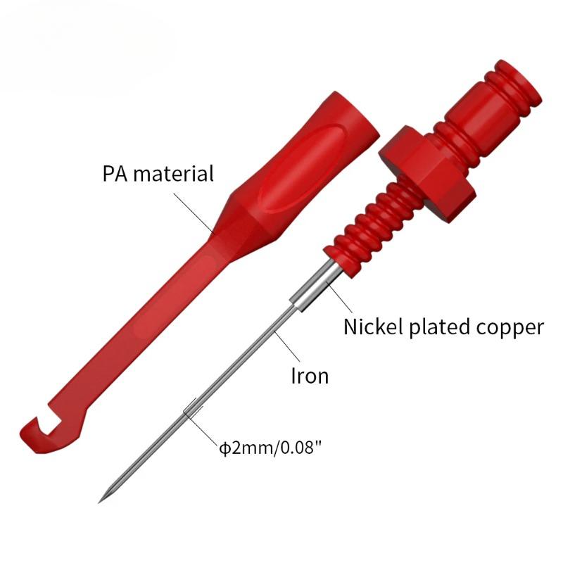 ABAG Cable Clips Piercing Test Clip 4Mm Banana Seat Heavy-Duty Insulation Piercing Probe Automotive Test Clip With Back Probe