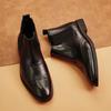 Fashion Official Website Hot Selling Men's Pointed Ankle Boots Classic High Top Formal Shoes Office Men's Business Casual Shoes