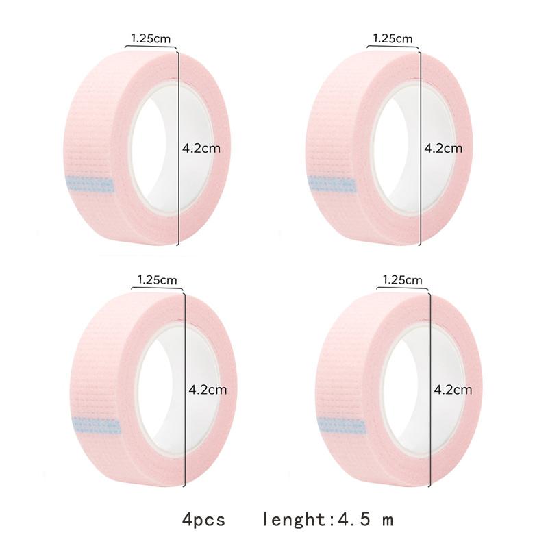 4 Pcs Eyelash Extension Lint Free Eye Pads Makeup Tape Under Eye Pads Paper Tape For Grafting False Lash Patch Make Up Tools