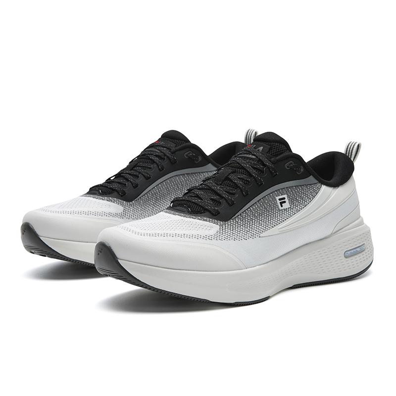 FILA Cushioning Abrasion Resistant Breathable Coverage Support Lightweight Rebound Low top Running Shoes Women's White A12W611103FBC