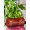 Real Goat Leather Tool Bag Motorcycle Saddle Vintage Genuine