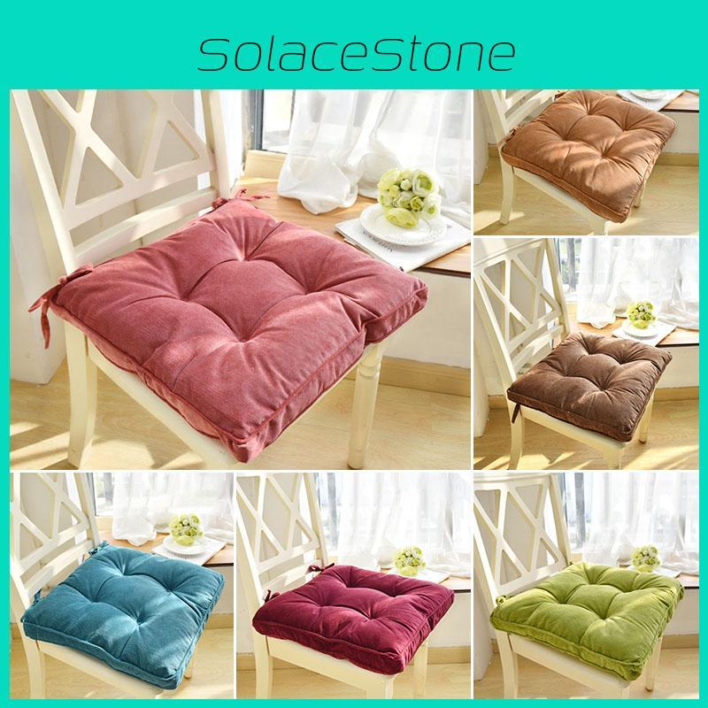 Comfortable Square Thicker Chair Cushion For Garden Kitchen With Breathable Fabric