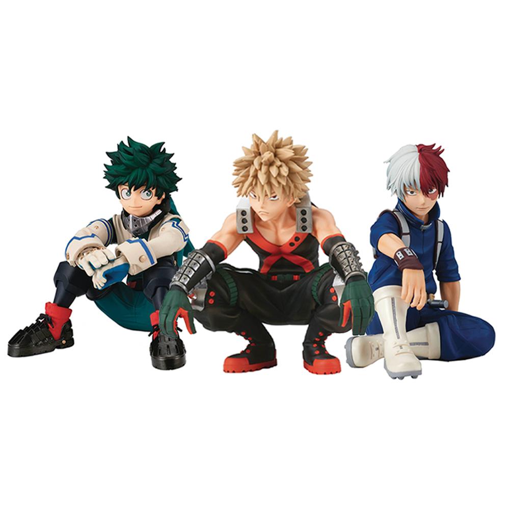 Anime MHA Figur Midoriya Izuku Actionfigur Asui Tsuyu Bakugou Katsuki Figur PVC Modell Sammlung Puppe Spielzeug Geburtstagsgeschenke