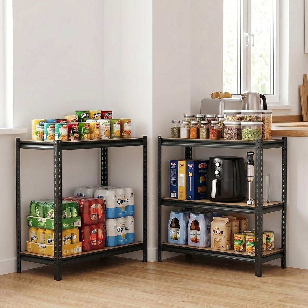 VEVOR Storage Shelves, 5-Tier Adjustable, 1134 kg Capacity, Heavy Duty Garage Storage Shelving Unit, Metal Utility Rack Shelf