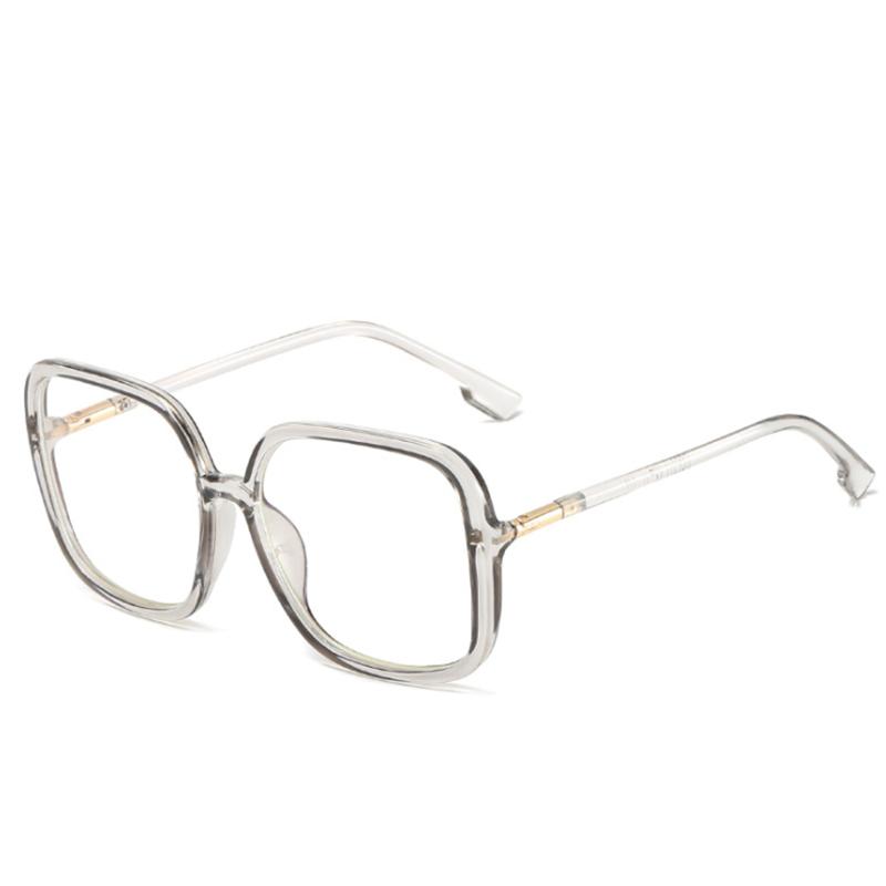 Oversized Square Glasses Frame Men Women Eyewear Big Glasses Optical Myopia Spectacle with Diopters Minus -1.0 -1.5 -2.5 To -5.0