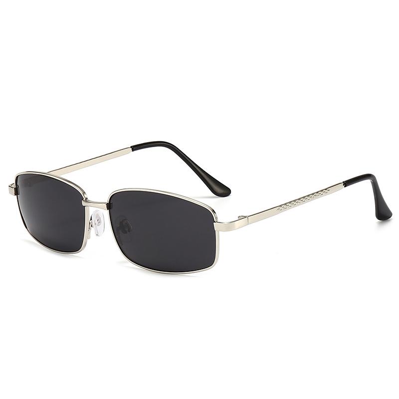 Men's Polarized Square Frame Sunglasses with UV Protection for Driving and Fishing.