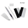 Pro Car Vinyl Wrap Tools Kit Rubber Squeegee Mini Scraper for Auto Window Tint Film Sticker Install Accs