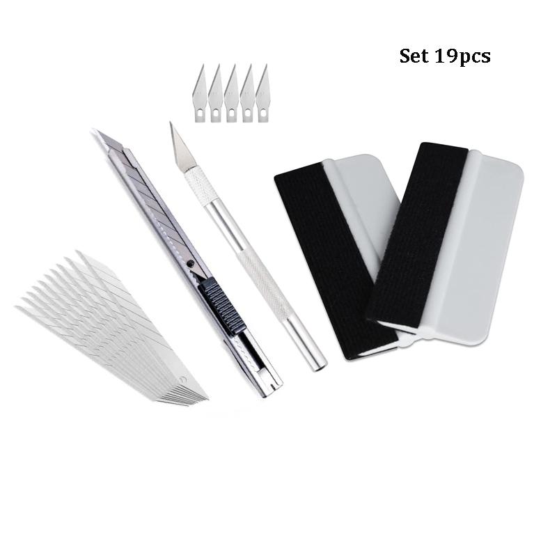 Pro Car Vinyl Wrap Tools Kit Rubber Squeegee Mini Scraper for Auto Window Tint Film Sticker Install Accs