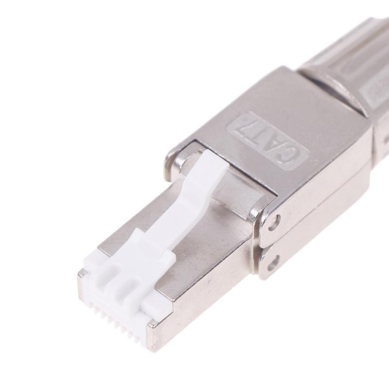1Pc Rj45 Cat7 Connectors Tool-Free Reusable Shielded Ethernet Termination Field Modular Plugs 2000Mhz 40Gbps Lan Cable 22-26Awg