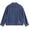 Li Ning Sports Lifestyle Series Solid Color Single-Breasted Comfortable Breathable Polo Collar Long Sleeve Denim Jacket Men Jackets AJDU243-1