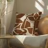 Creamywhitebrown Pillow Case Pillowcase, Double-Sided Printed, Sofa Cushion, Bedroom Headboard