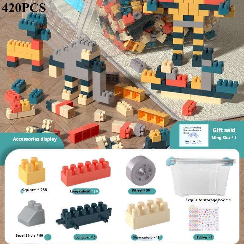 Dětské velké částice vzdělávací stavebnice montážní hračky Chlapci a dívky Dítě DIY Rané vzdělávání Trojrozměrné puzzle Model dárek